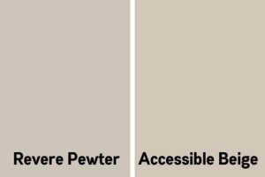 Read more about the article Accessible Beige vs. Revere Pewter: Choosing the Perfect Neutral Paint Color