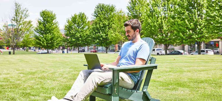 outdoor reading chair