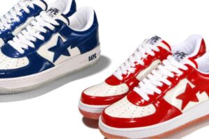 Read more about the article Dive into Luxury: Exploring the A Bathing Ape (BAPE) STA Patent Leather Blue White