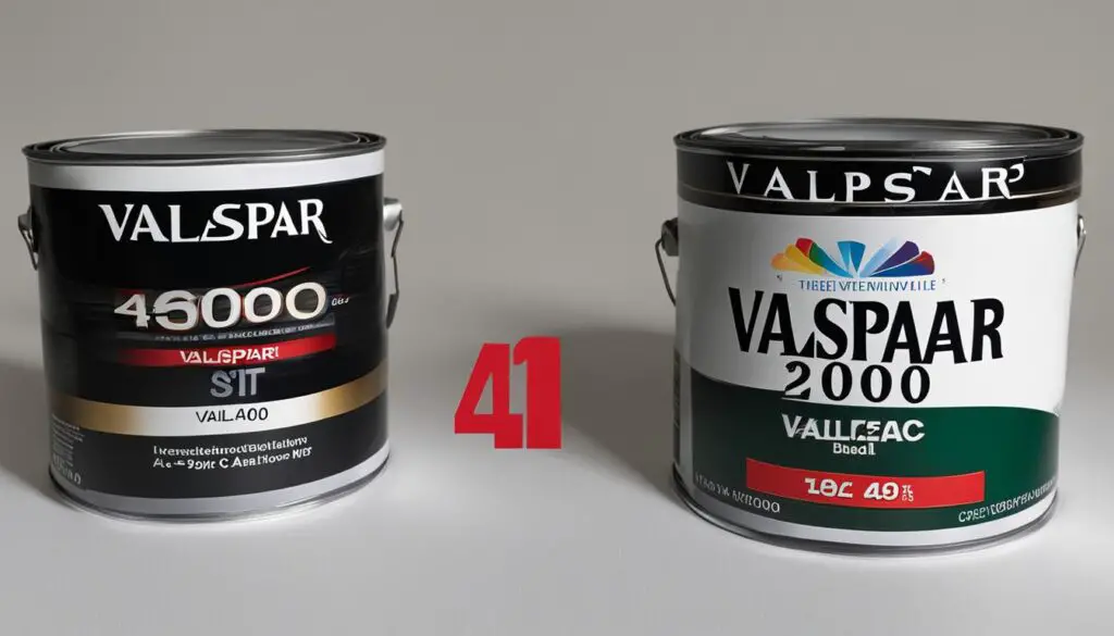 Valspar 2000 vs 4000 Paint Comparison Guide