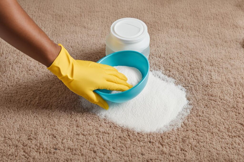 DIY carpet cleaning for lotion spills