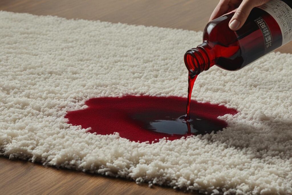 DIY carpet stain removal for red dye