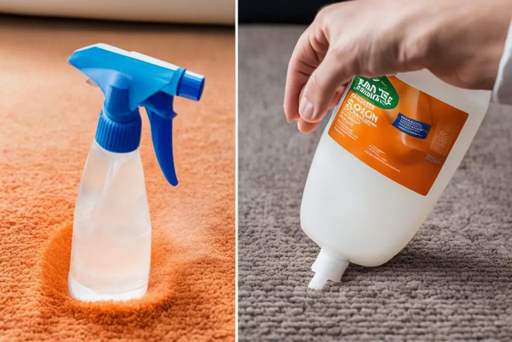 DIY cleaning solution for orange soda stains