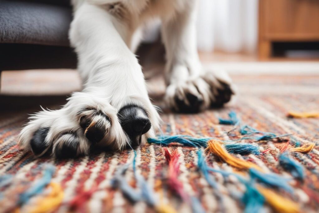 Instinctive Carpet Scratching in Dogs