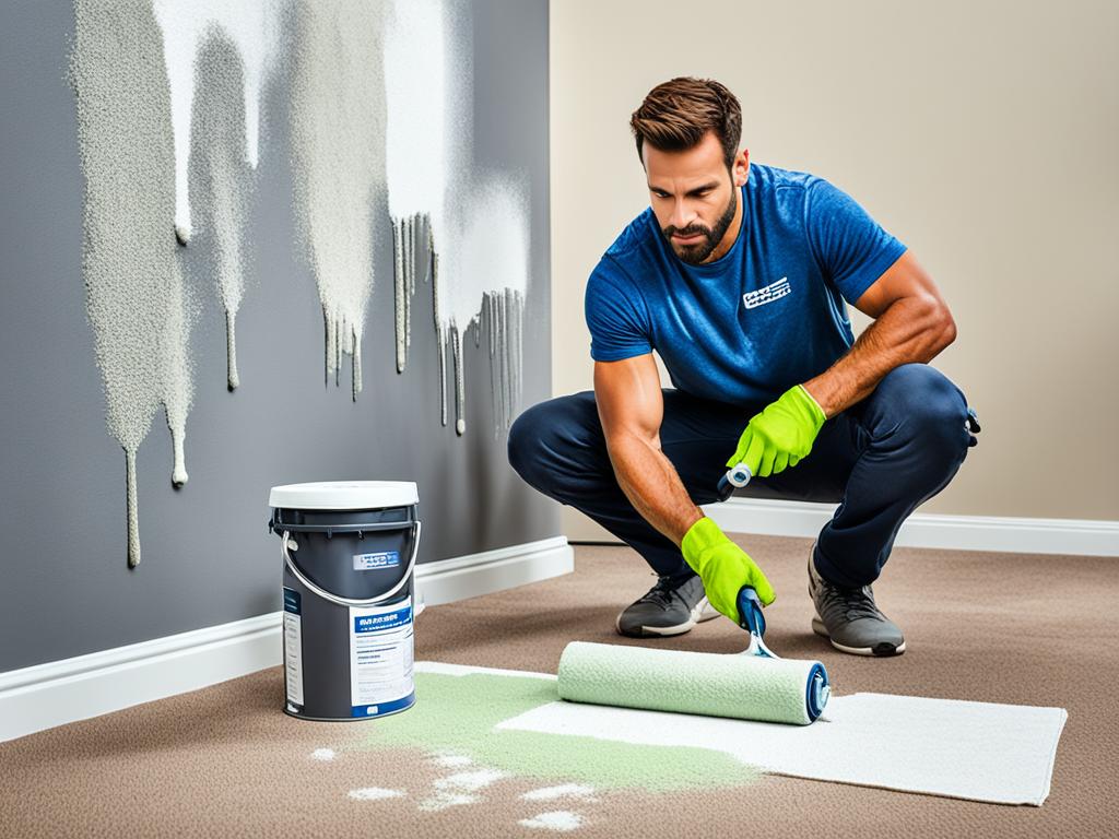 avoiding carpet damage during painting
