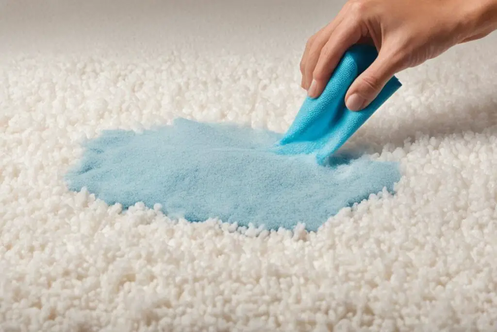 best practices for cleaning lotion spills on carpet