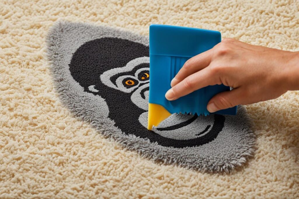 best way to remove gorilla glue from carpet