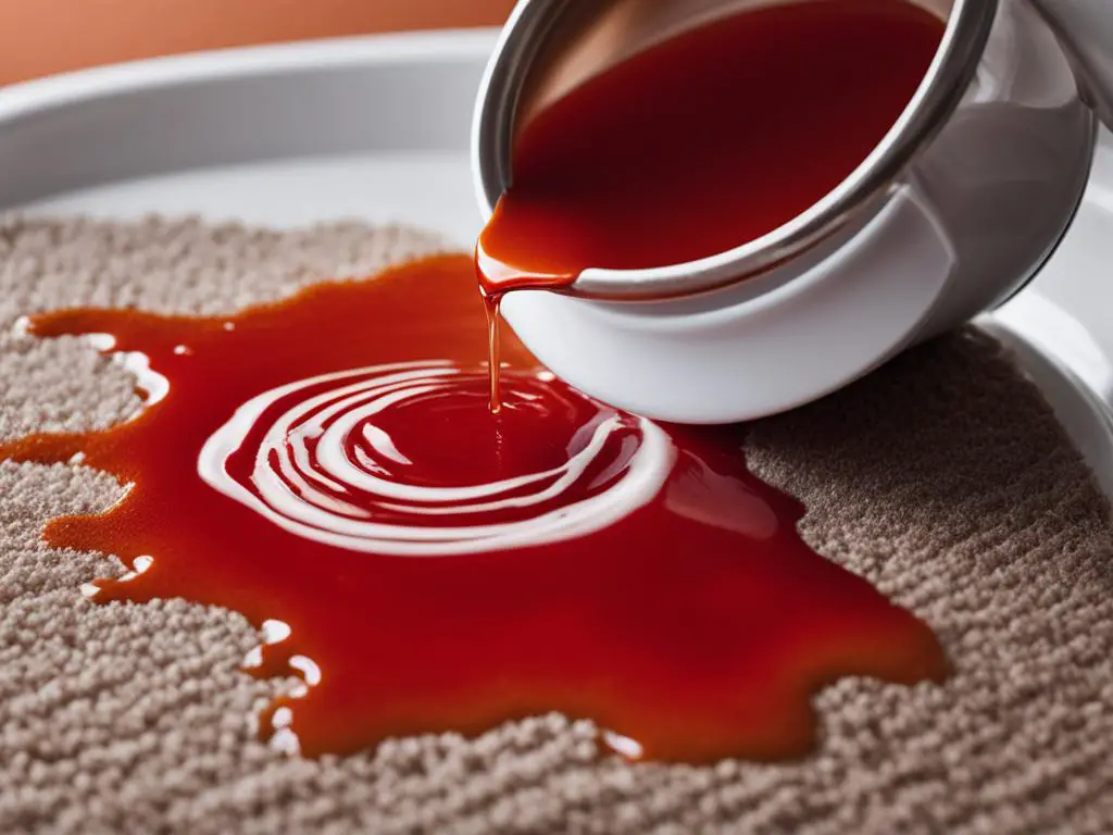 carpet cleaning solution for tomato soup stains