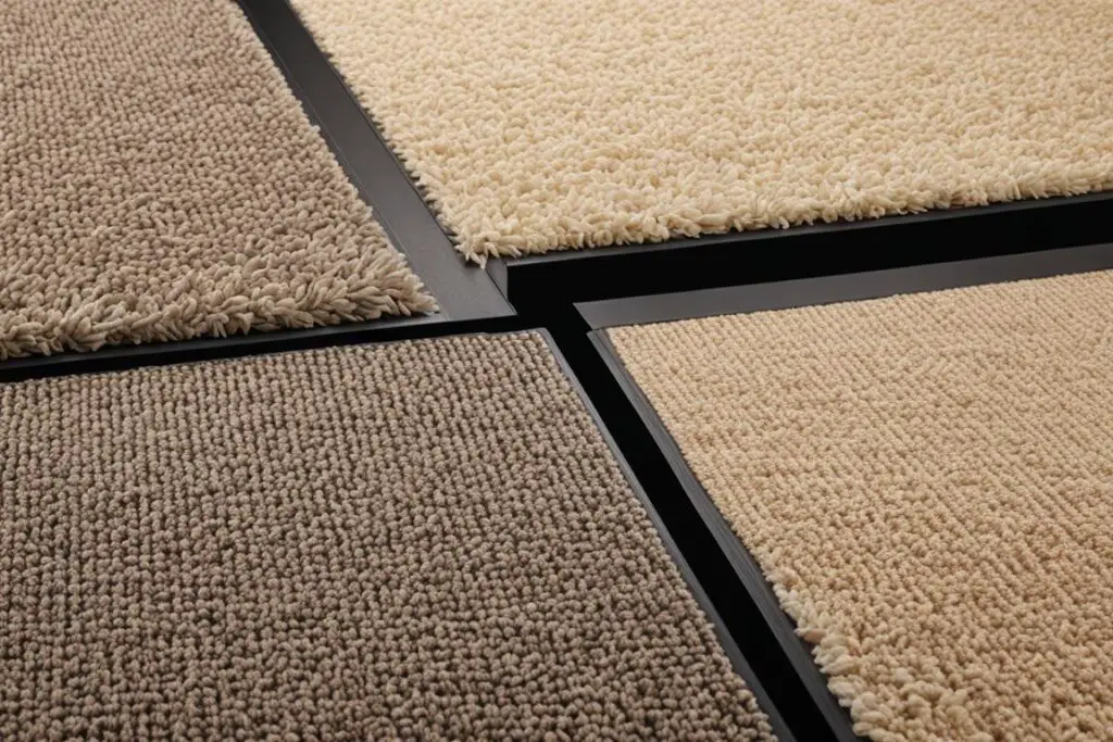 carpet seams hidden with matching hot carpet tape