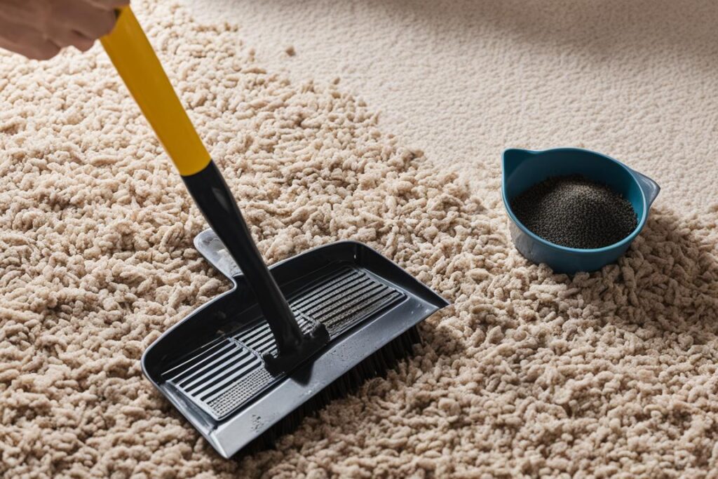 cat litter cleanup without a vacuum