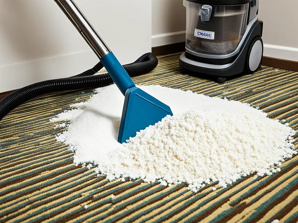 clean cornstarch from carpet
