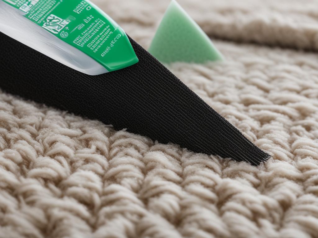 clean sticky adhesive residue from carpet