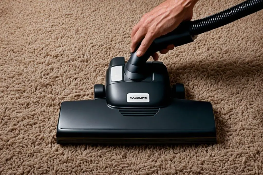 cleaning matted carpet