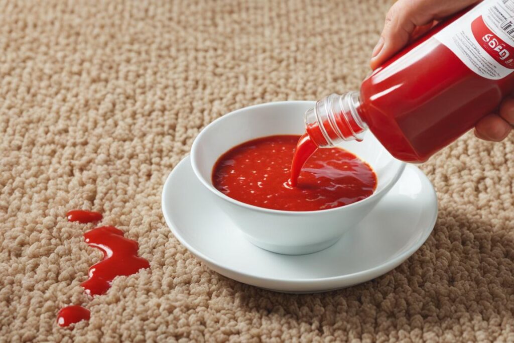 cleaning solution for salsa stain on carpet
