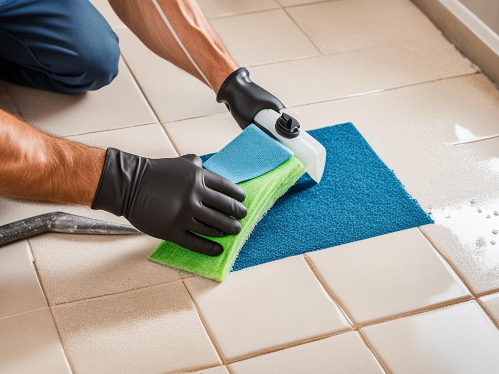 effective methods for removing carpet glue from tiles