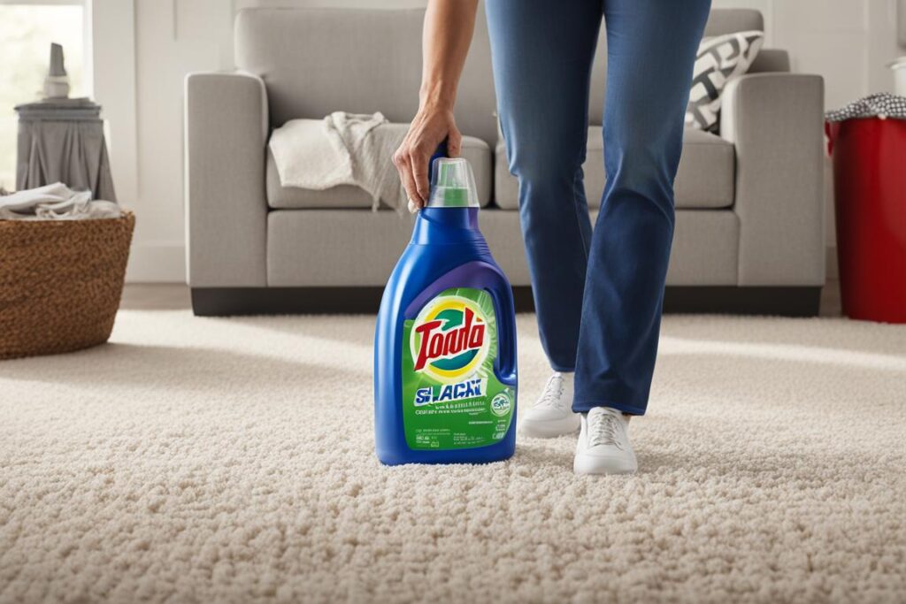 heavy-duty laundry detergent for cleaning soda stains