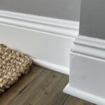 how to end shoe molding at door frame
