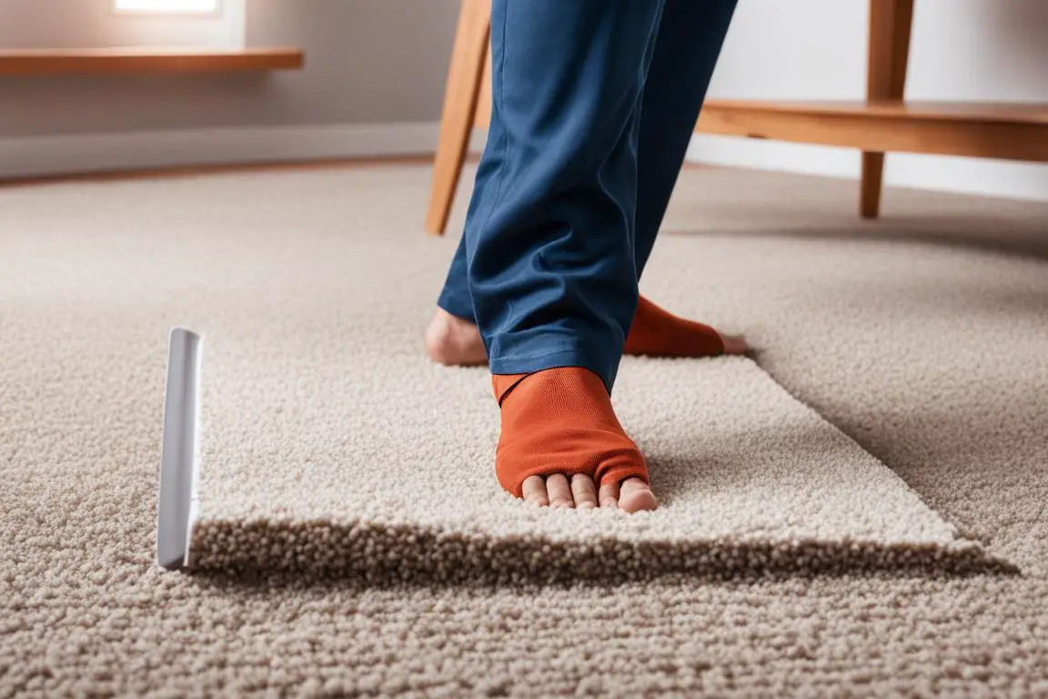 how to fix bumps in carpet