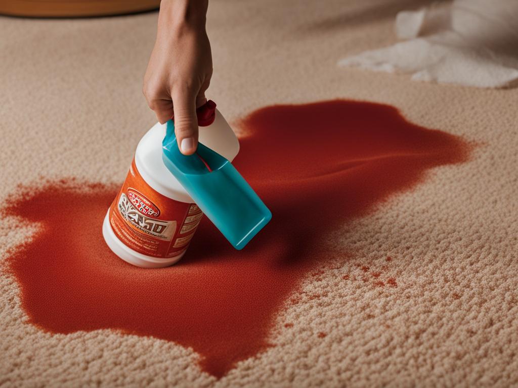 how to get buffalo sauce out of carpet