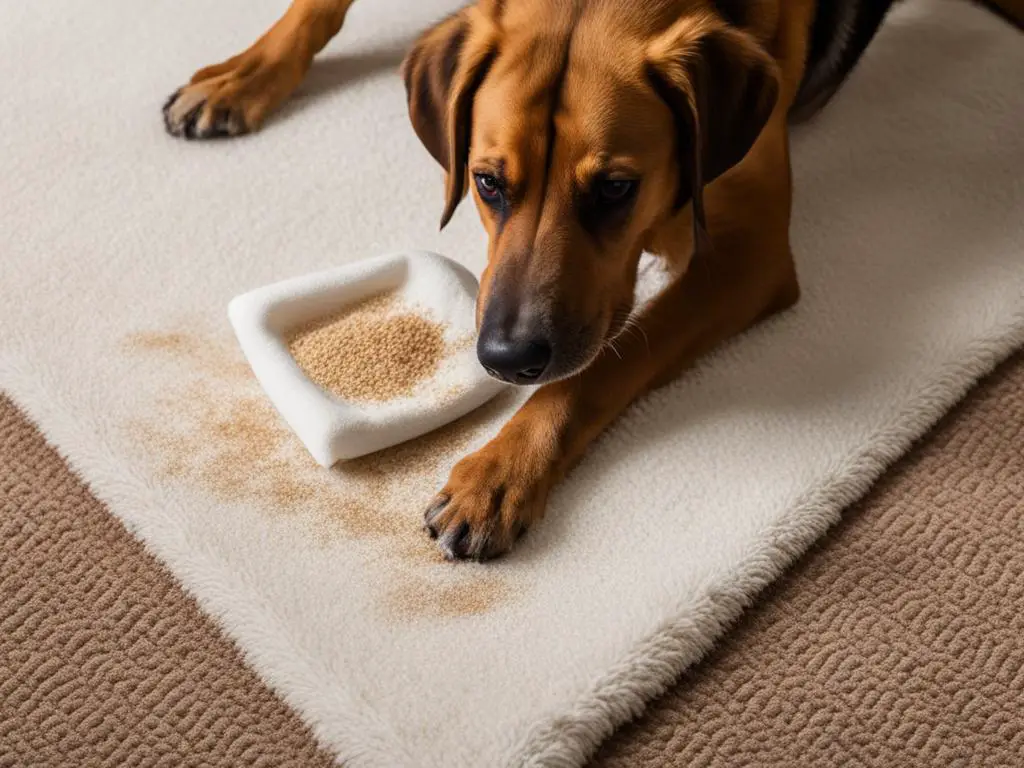 how to get dog bile out of carpet