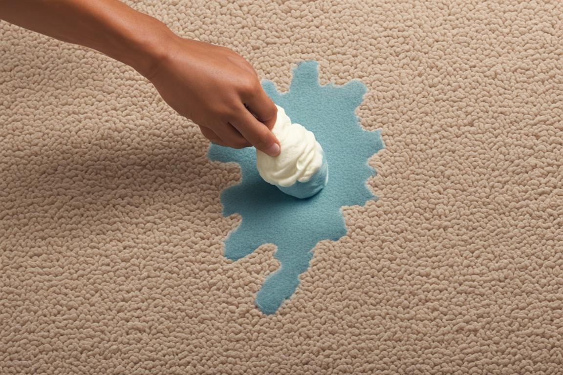 how to get ice cream out of carpet