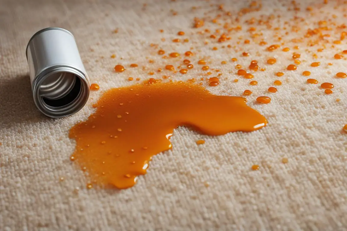how to get orange soda out of carpet