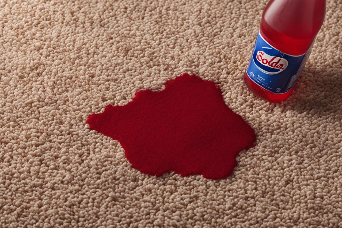 how to get red soda out of carpet