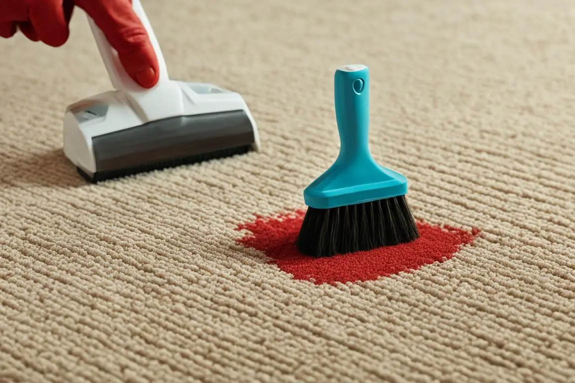 how to get salsa out of carpet