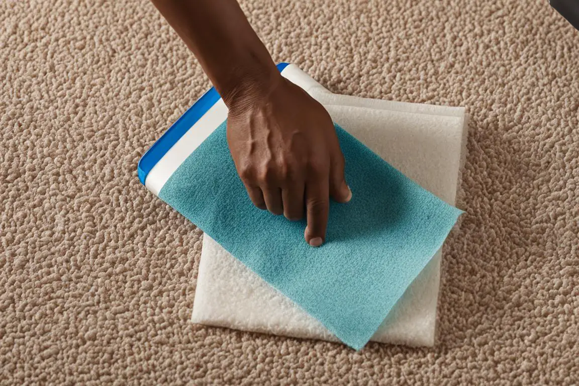 how to get sticky residue out of carpet