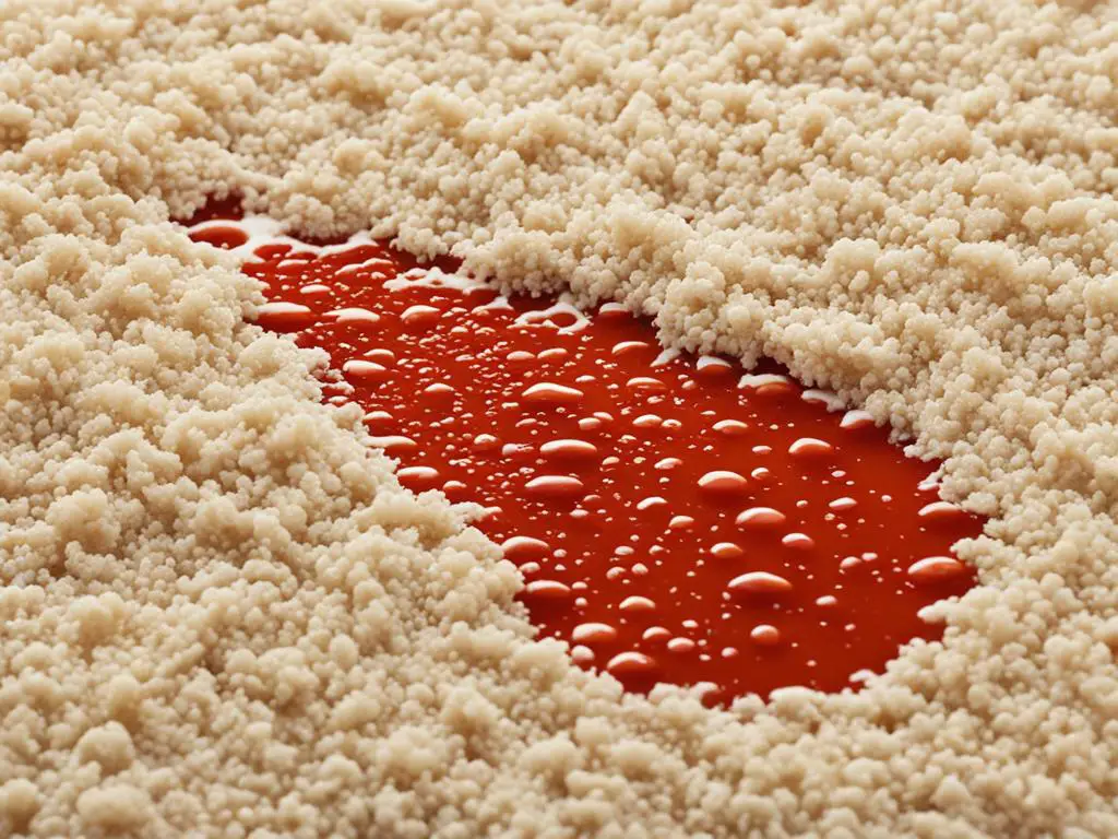 how to get tomato soup out of carpet