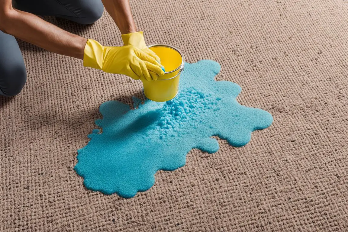 how to get washable paint out of carpet
