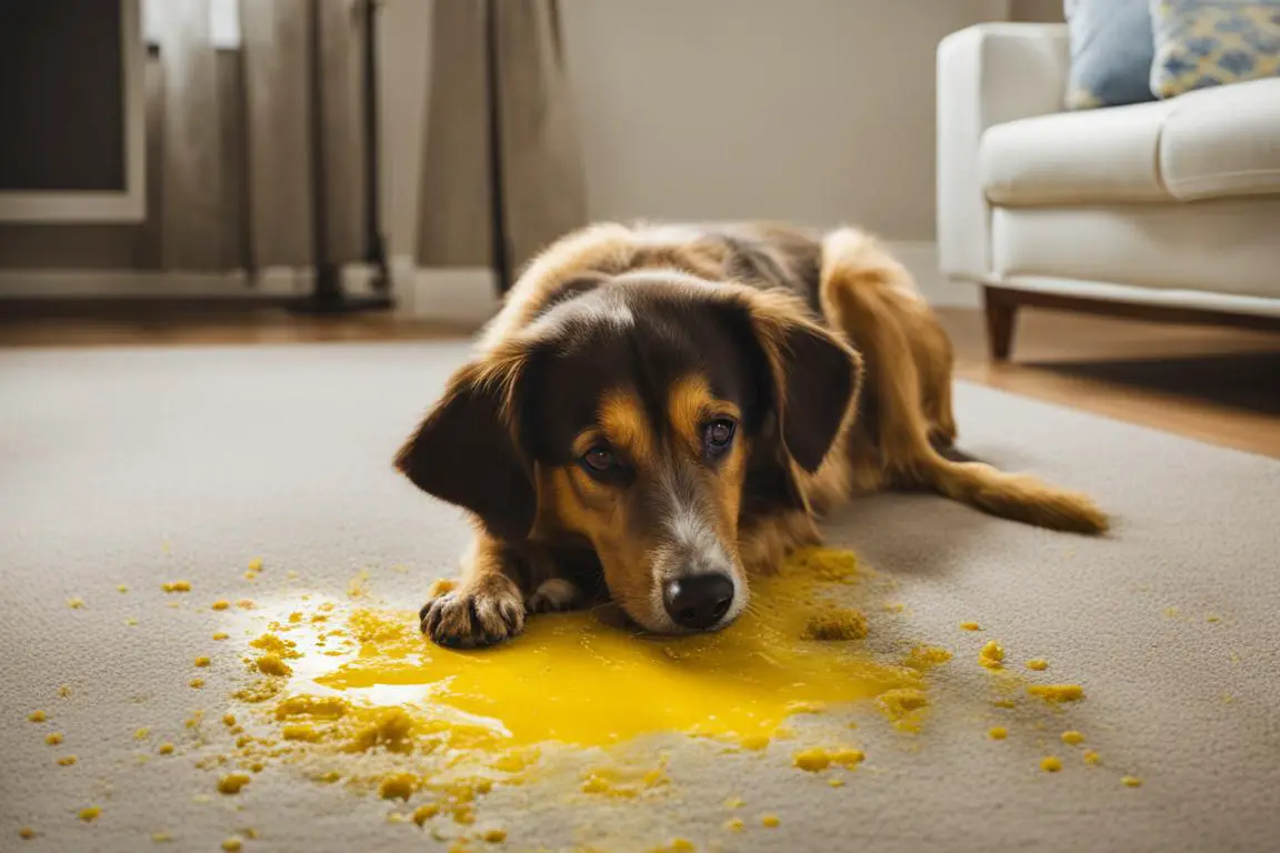 Read more about the article Remove Yellow Dog Vomit from Carpet Easily