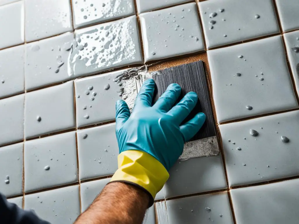 how to remove carpet glue from tiles