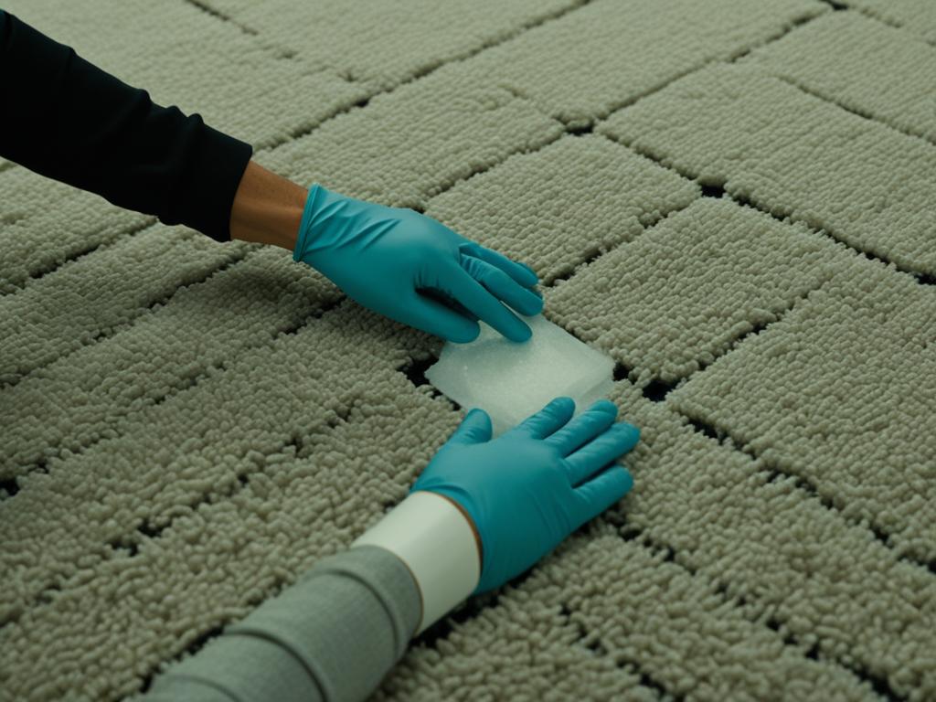 how to remove sticky tape residue from carpet