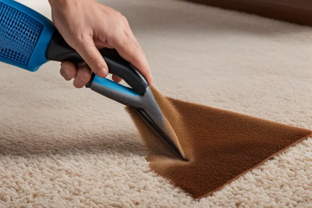 iron burn carpet stain removal