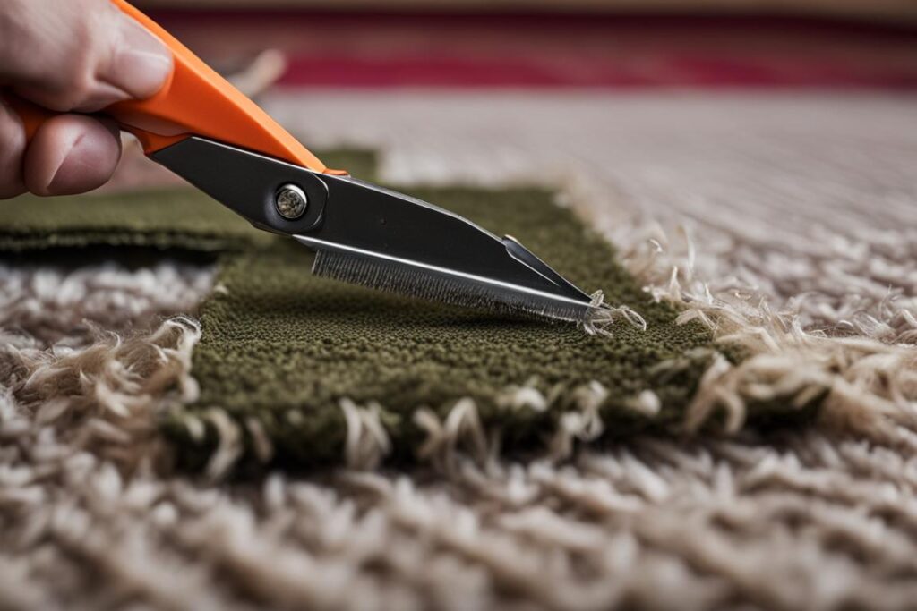 preventing fraying carpet edges
