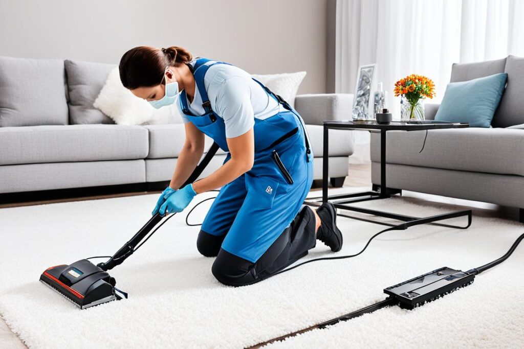 professional white carpet cleaning