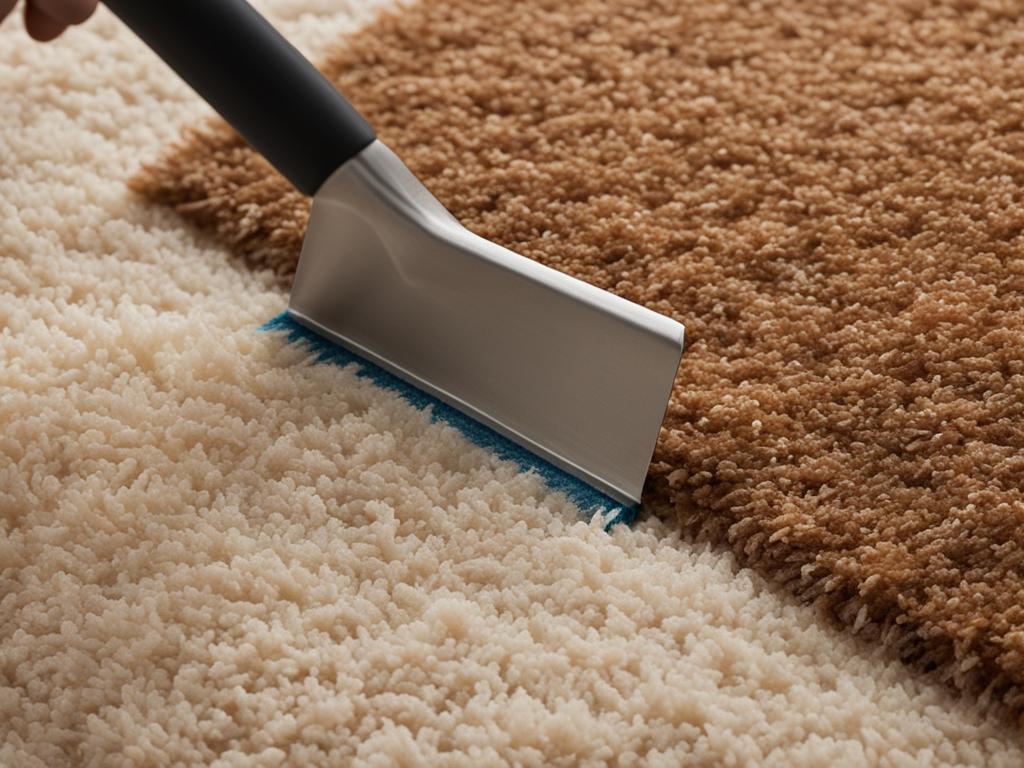removing adhesive from carpet