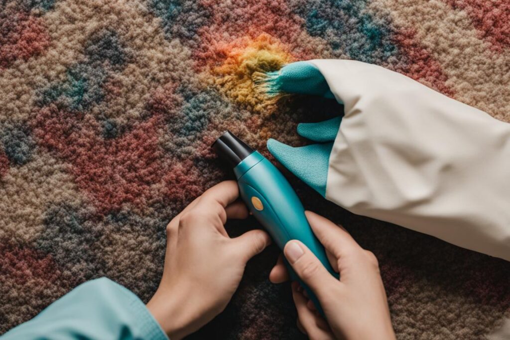 removing crayon from carpet fibers