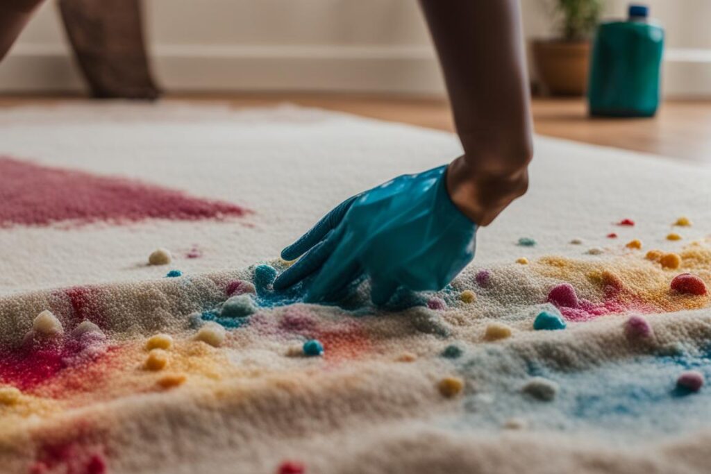 removing washable paint from carpet