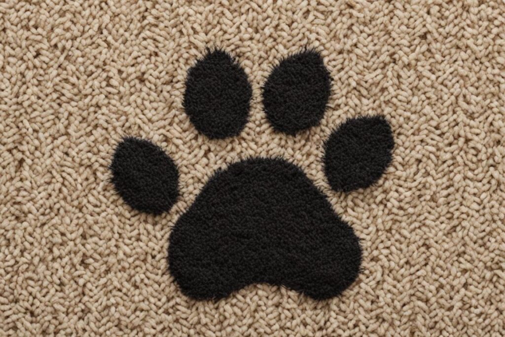 signs of excessive carpet scratching