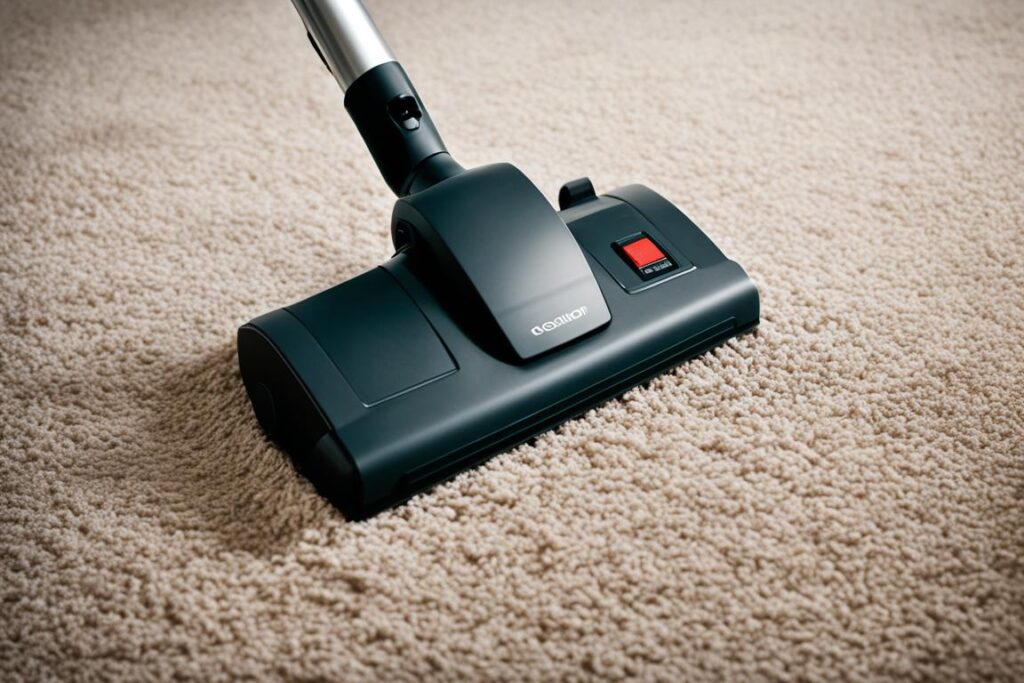vacuum new carpet