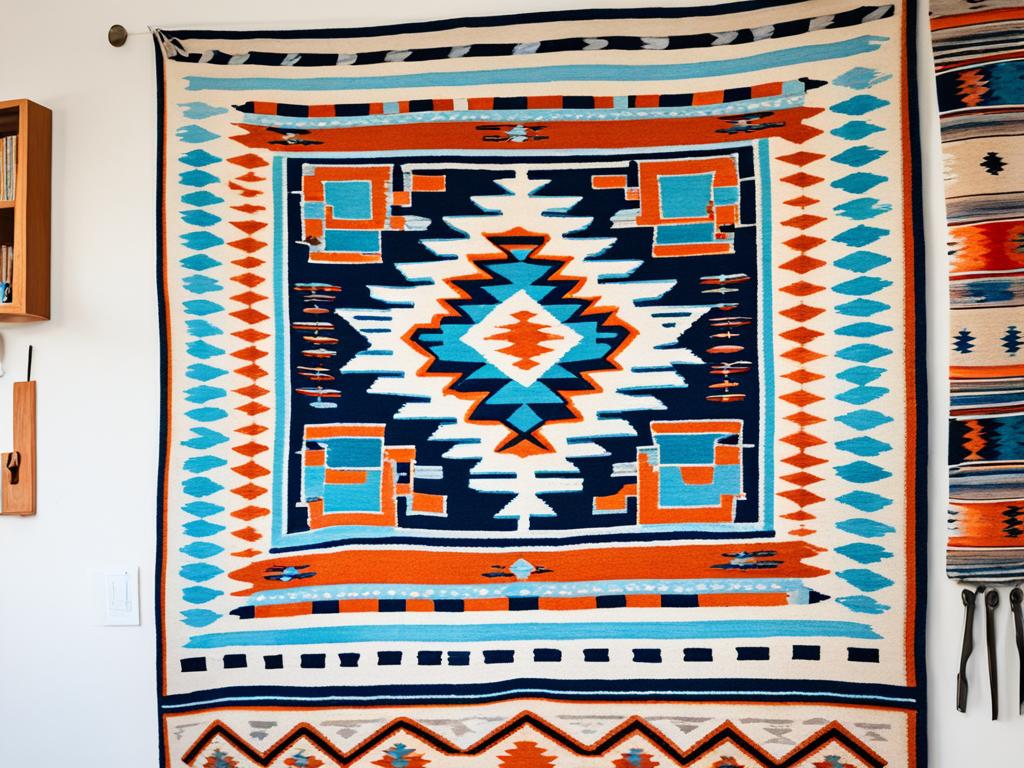 DIY Navajo rug display