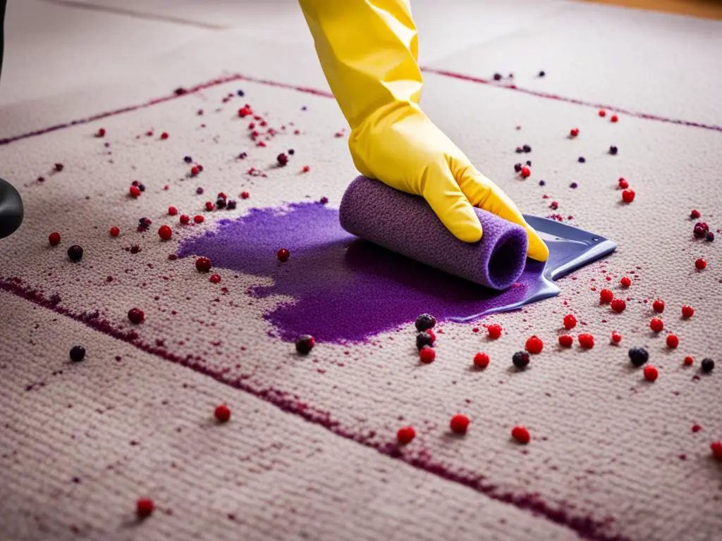 DIY carpet cleaning methods for berry stains