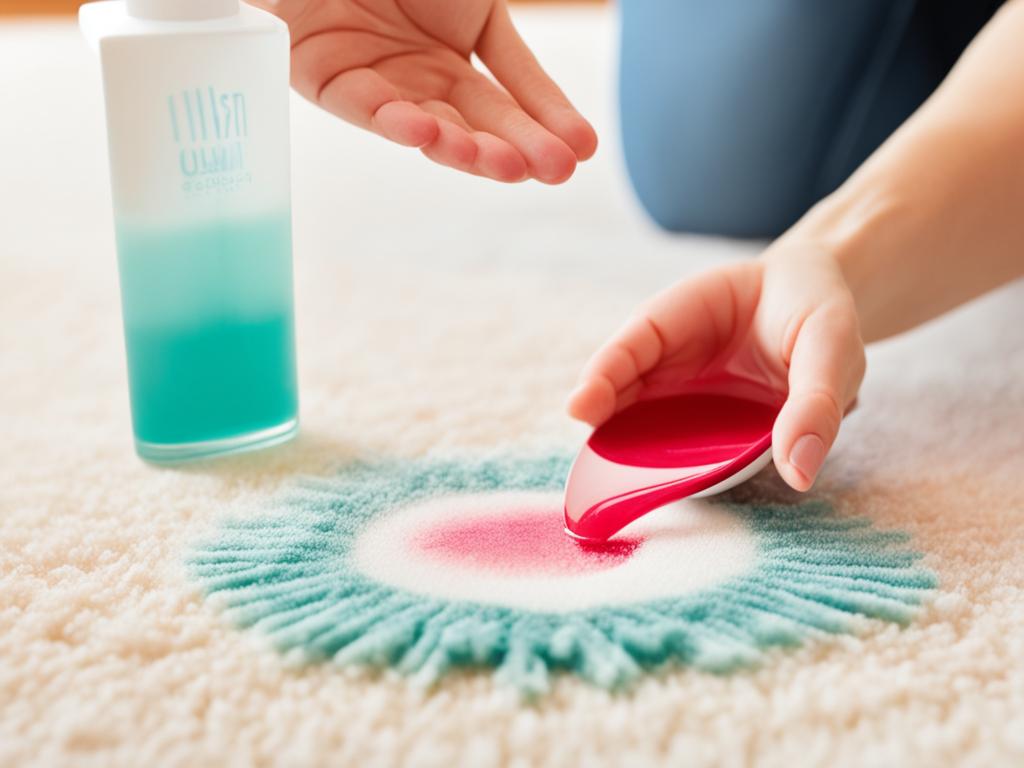 DIY carpet lipgloss stain removal