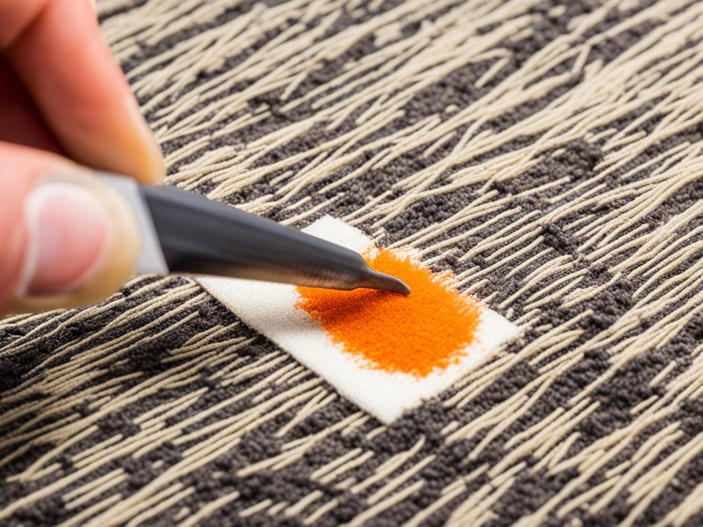 DIY cigarette burn removal from carpet