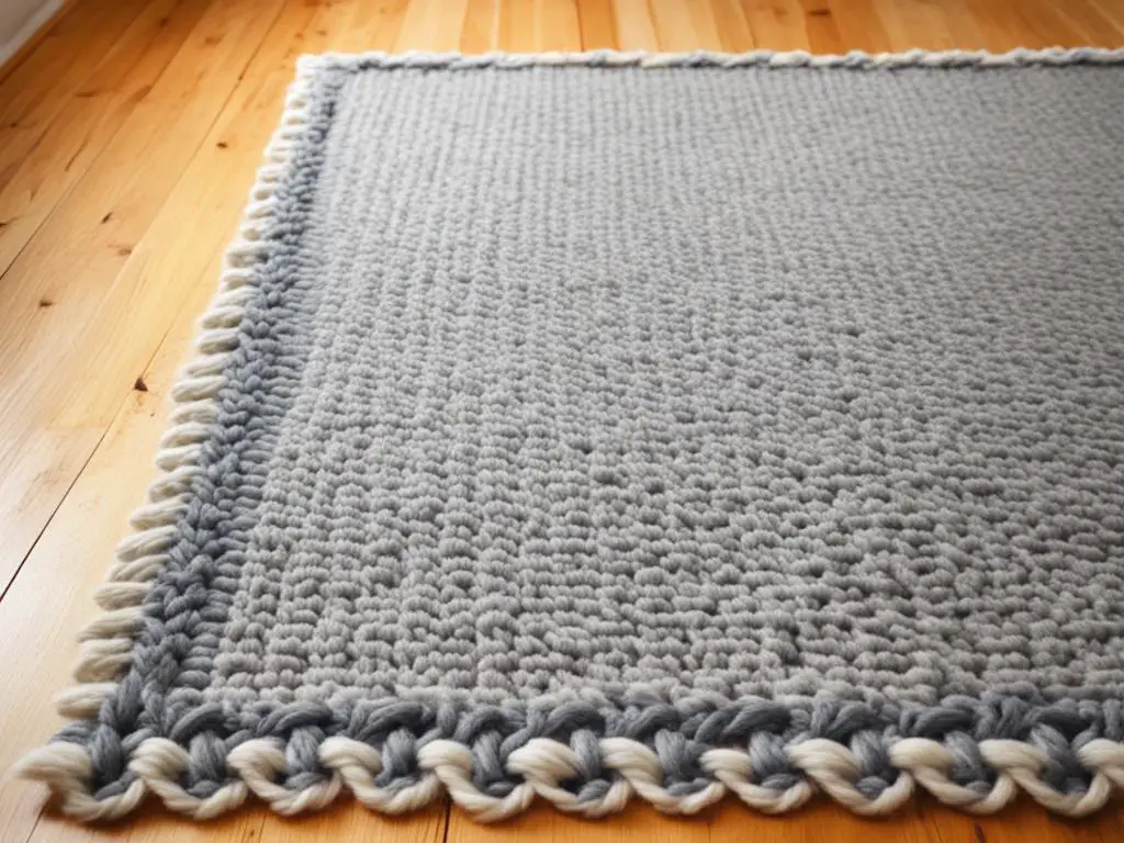 DIY yarn rug tutorial