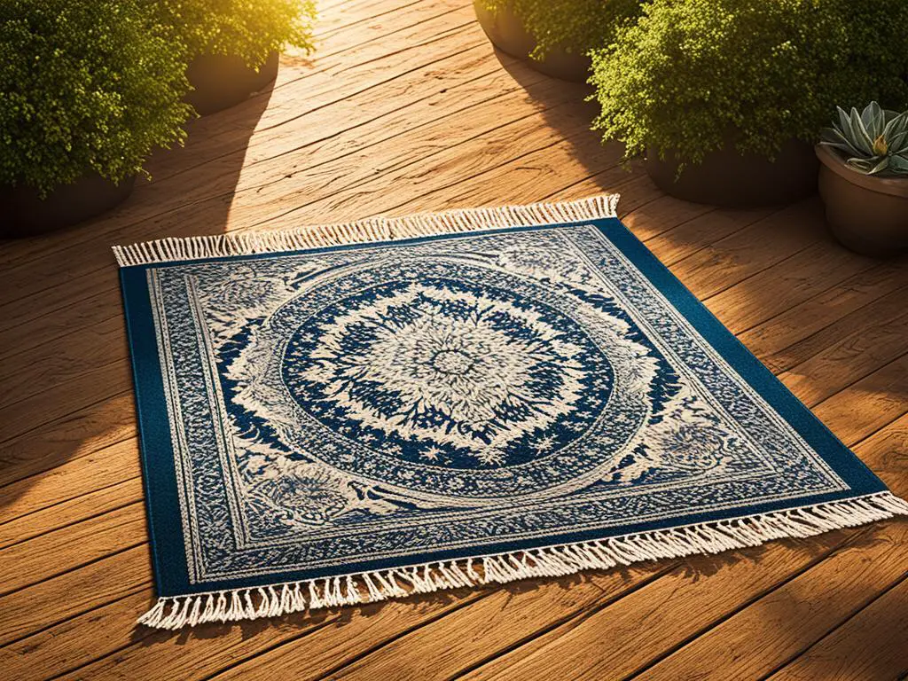 Lay rug out in the sun