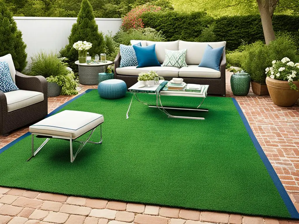 anchoring techniques for outdoor rugs on grass