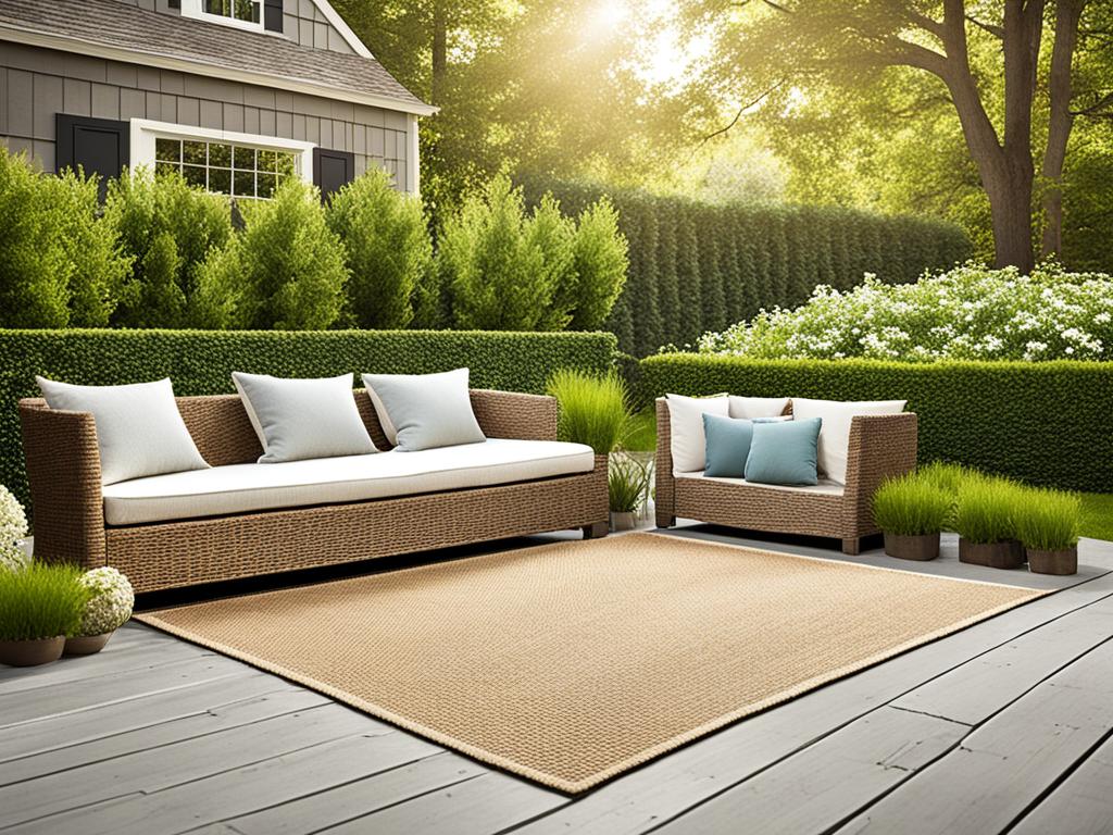 can a jute rug be used outdoors